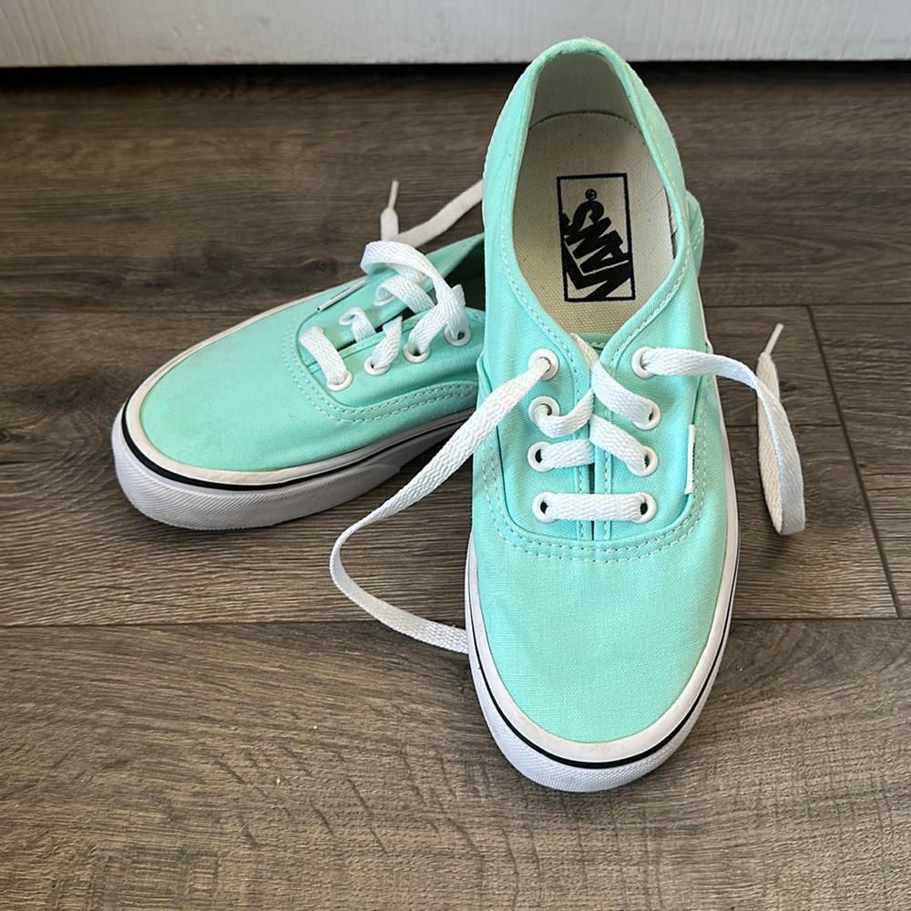 Vans seafoam green